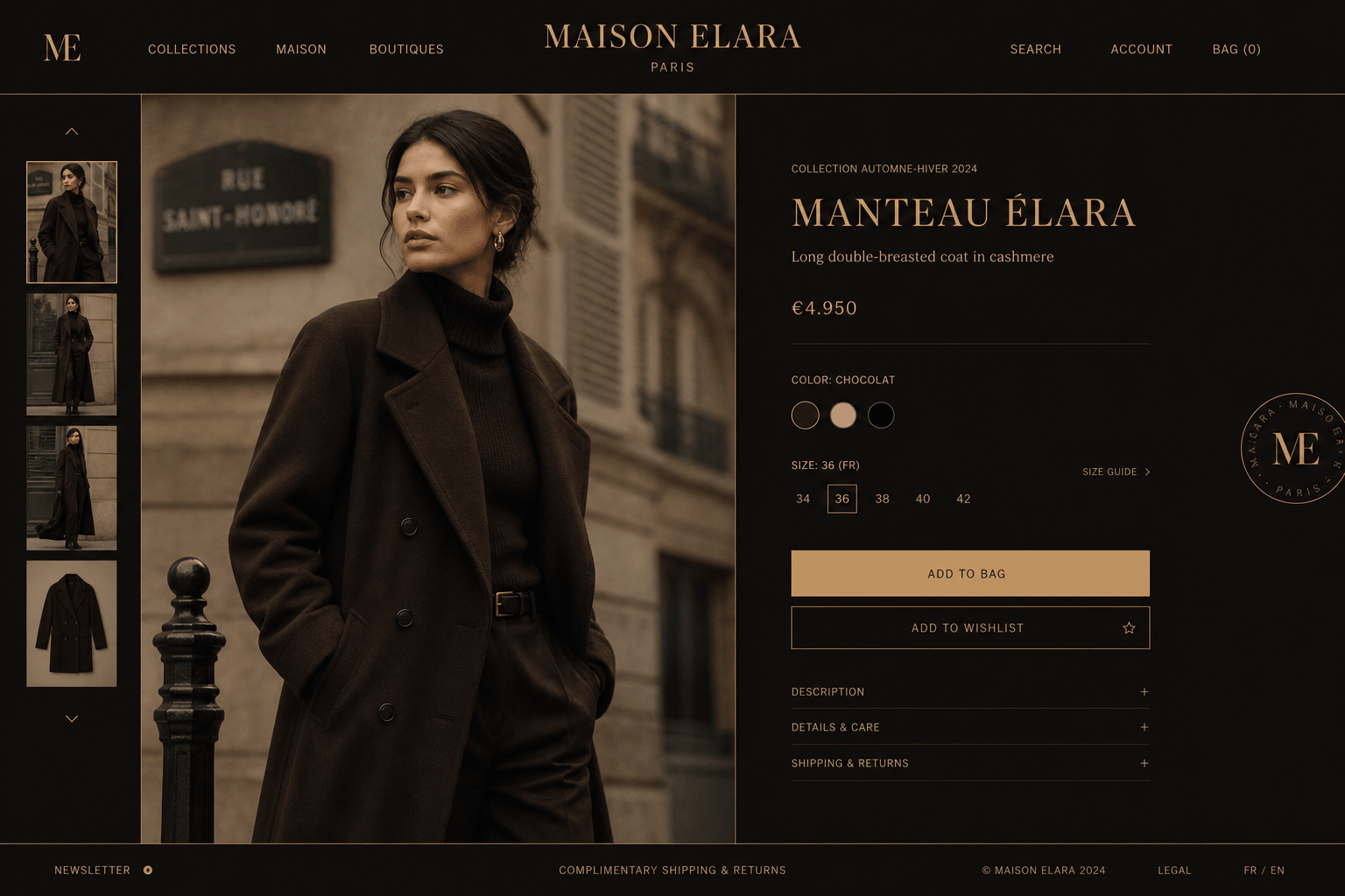 Maison Elara - Luxury Fashion